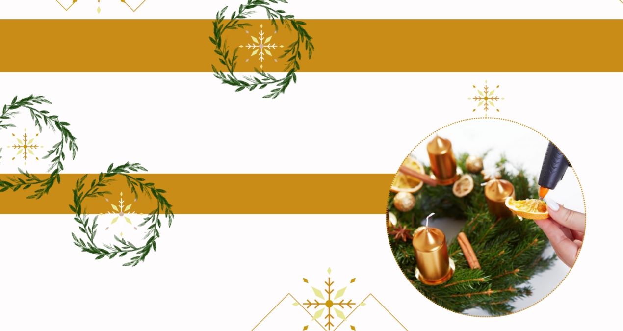 Közös adventi koszorú készítés